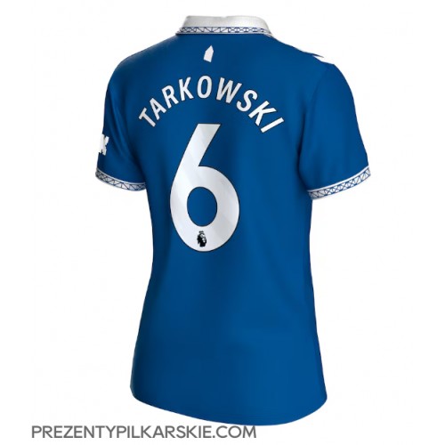 Stroje piłkarskie Everton James Tarkowski #6 Koszulka Podstawowej dla damskie 2023-24 Krótki Rękaw